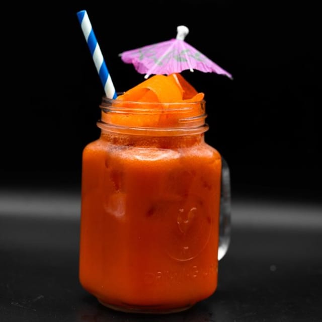 Fresh Carrot Juice.