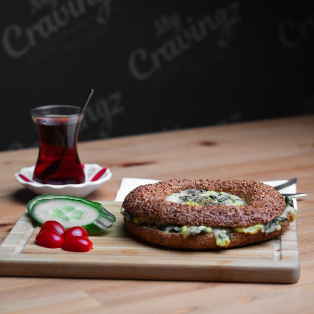 Simit Yuva Feta Spinach.